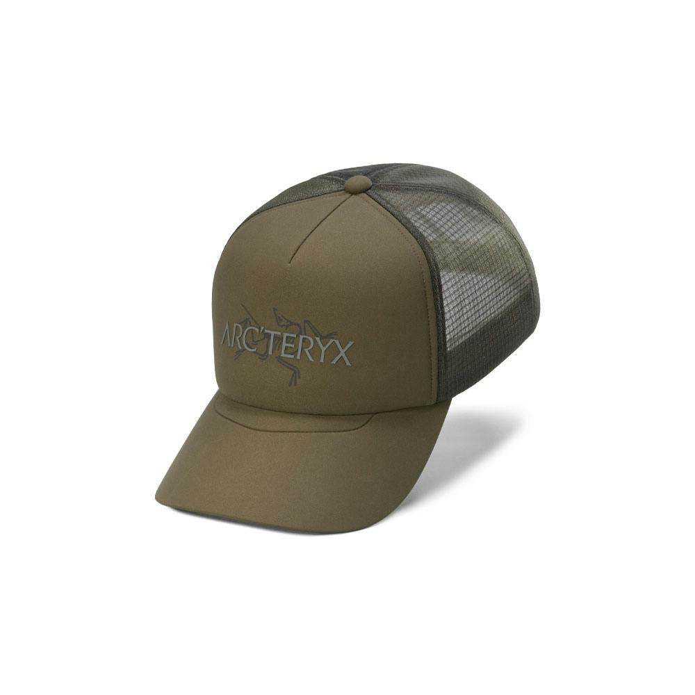 Arc'teryx bird word trucker hat tatsu/forage