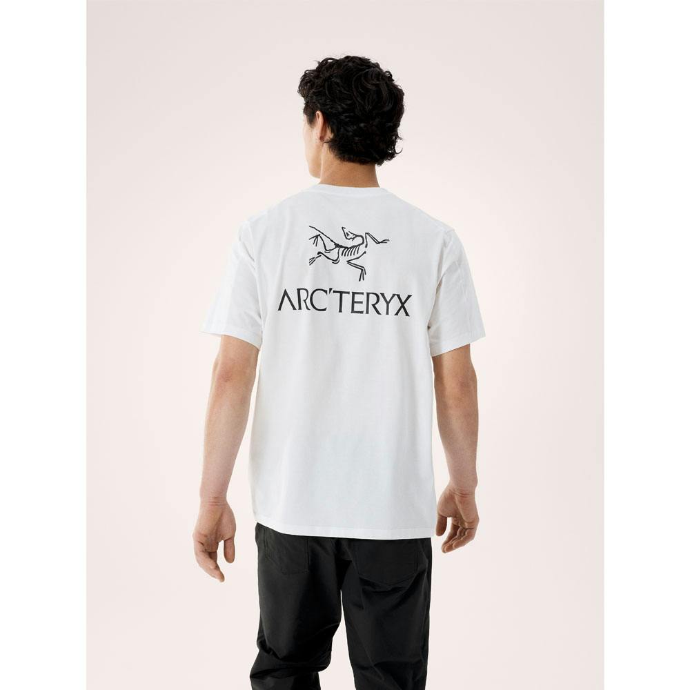 Arc'teryx kragg sl cotton bird word ss m white light/black - Bild 3