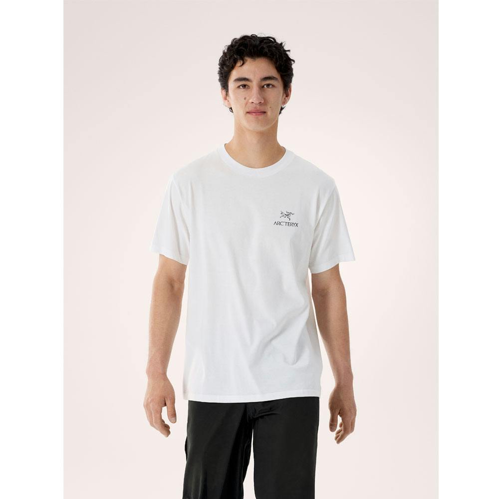 Arc'teryx kragg sl cotton bird word ss m white light/black - Bild 2