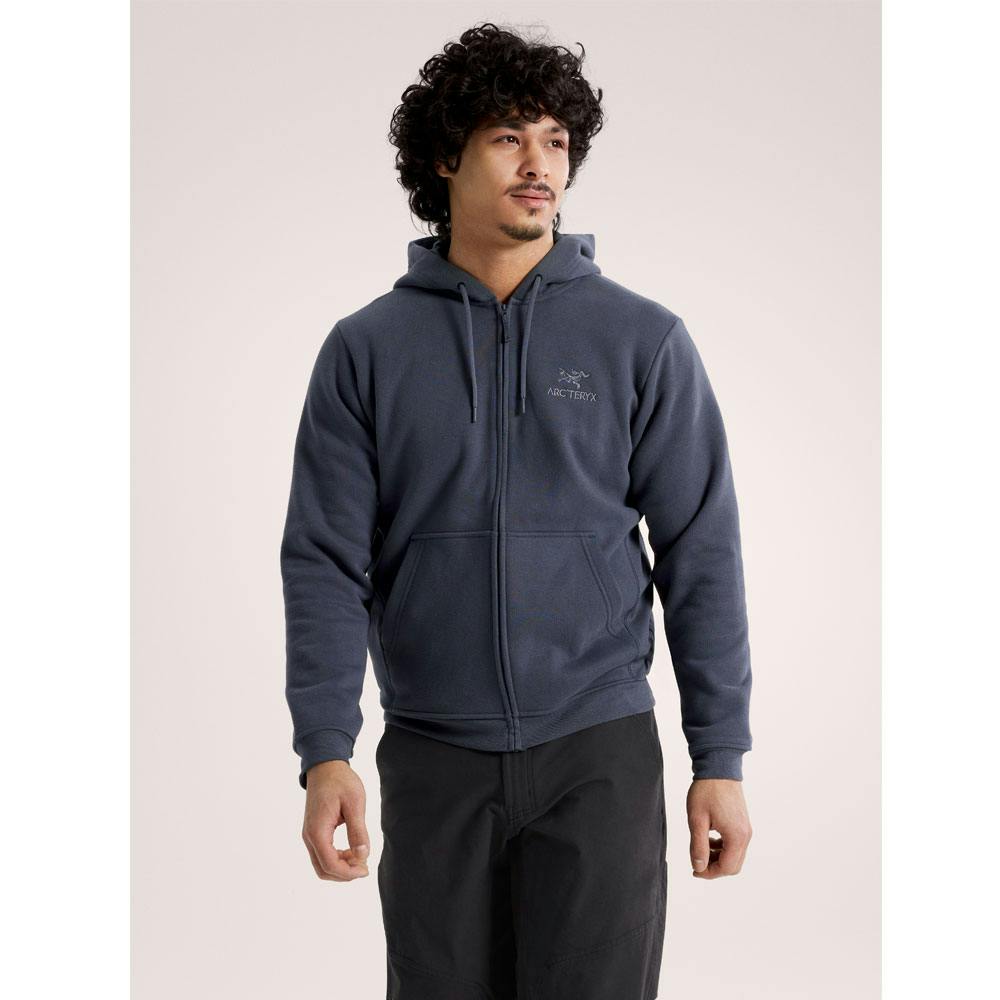 Arc'teryx emblem fleece full-zip hoody m dk stratus - Bild 2