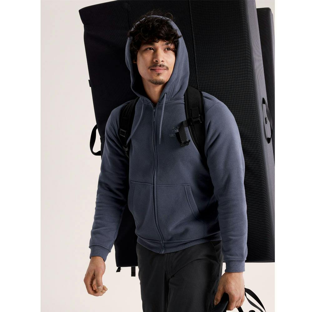 Arc'teryx emblem fleece full-zip hoody m dk stratus - Bild 3