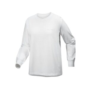 Arc'teryx kragg cotton bird crew ls w white light/white
