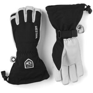 Hestra army leather heli ski 5 finger black