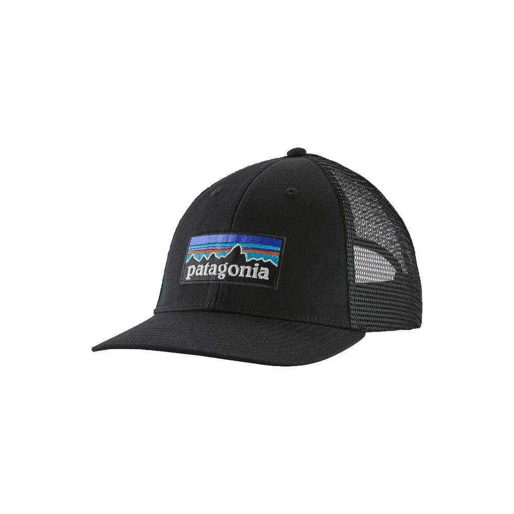 Patagonia p-6 logo lopro trucker hat black