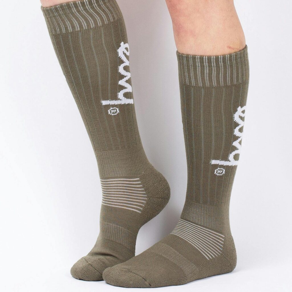 Eivy rib wool socks olive