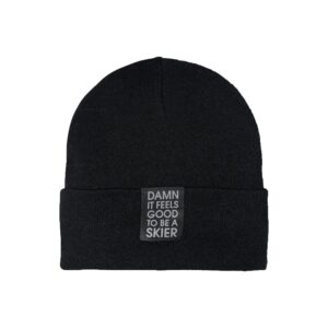 Elevenate skiers beanie black solid