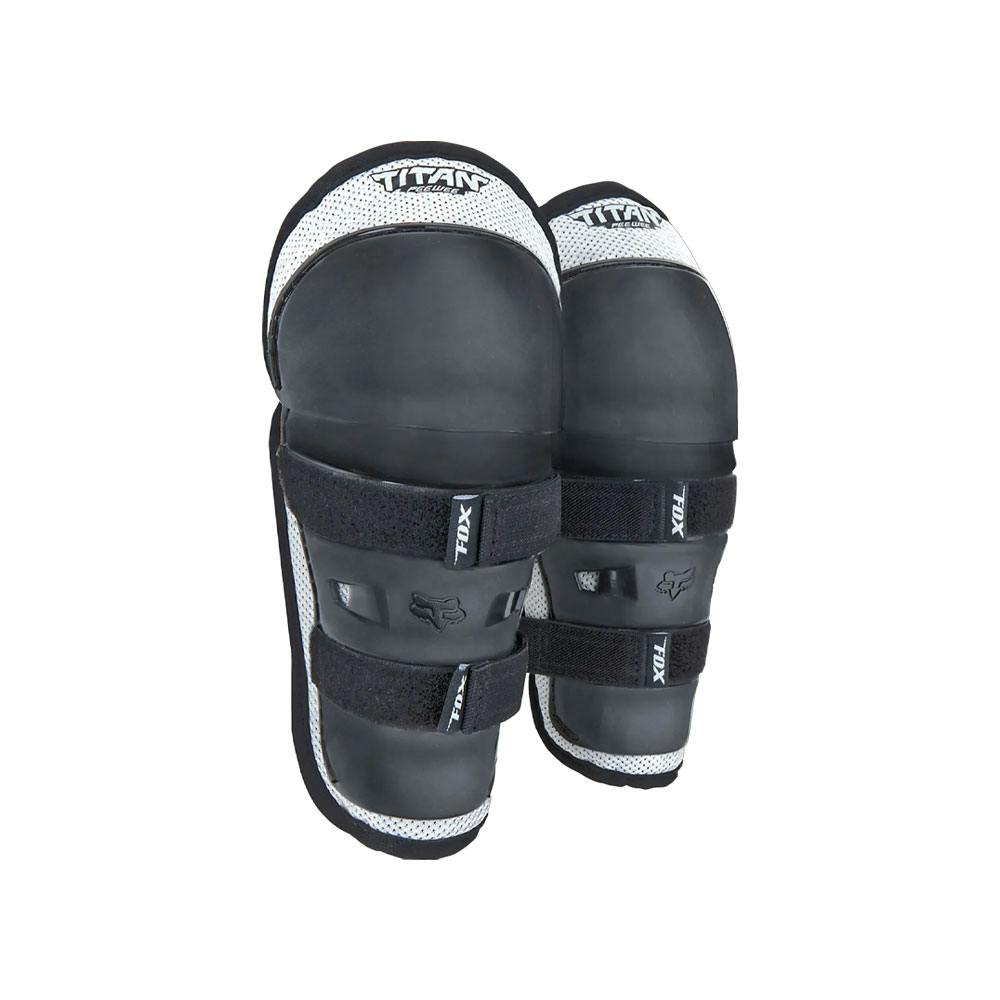 Fox peewee titan knee/shin g black/silver