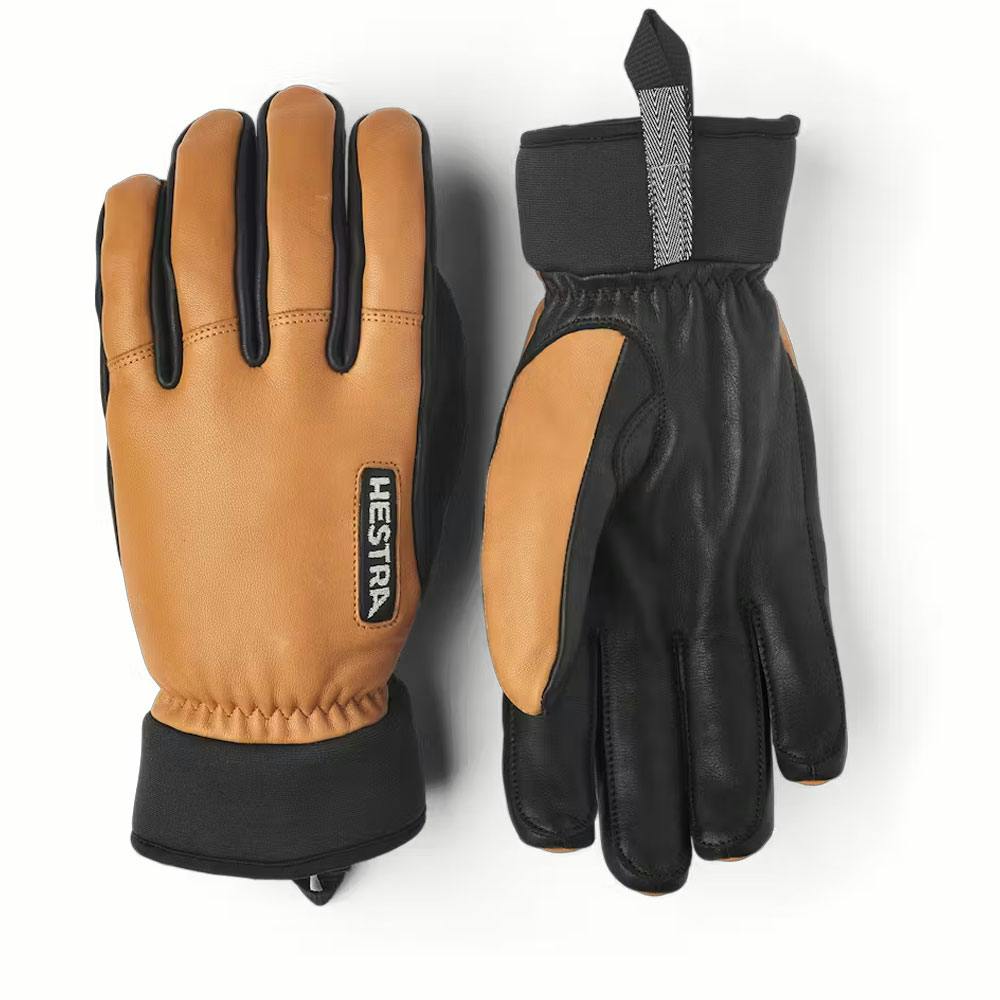 Hestra army leather wool terry 5 finger cork