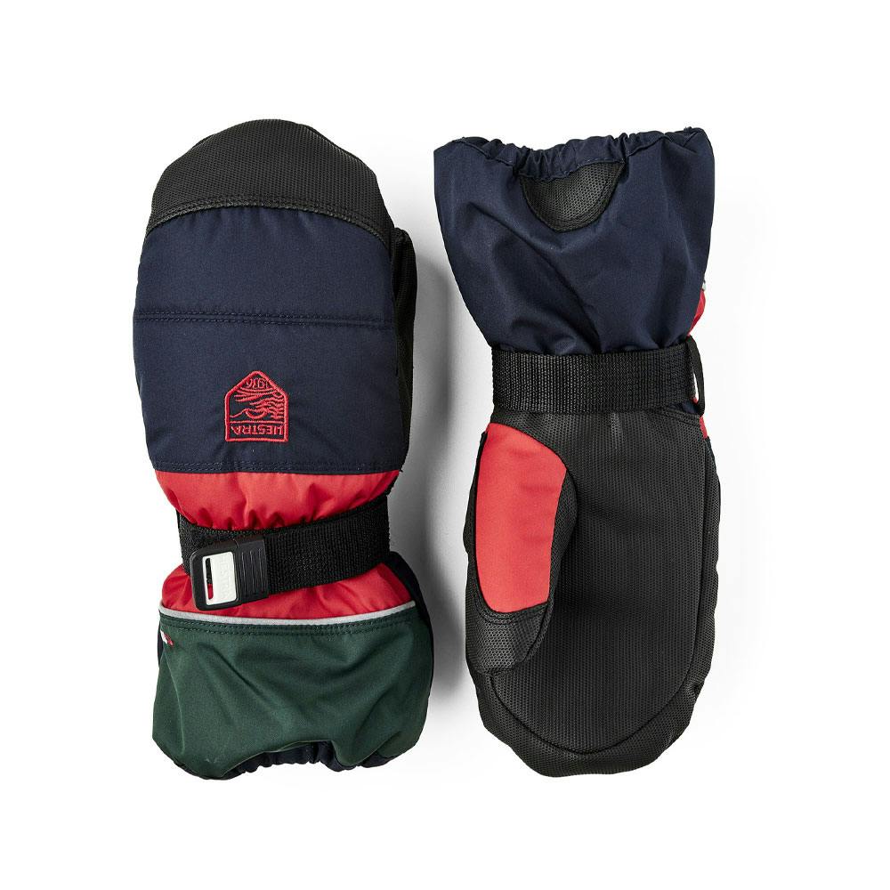 Hestra kids' czone mitt dark navy/light red