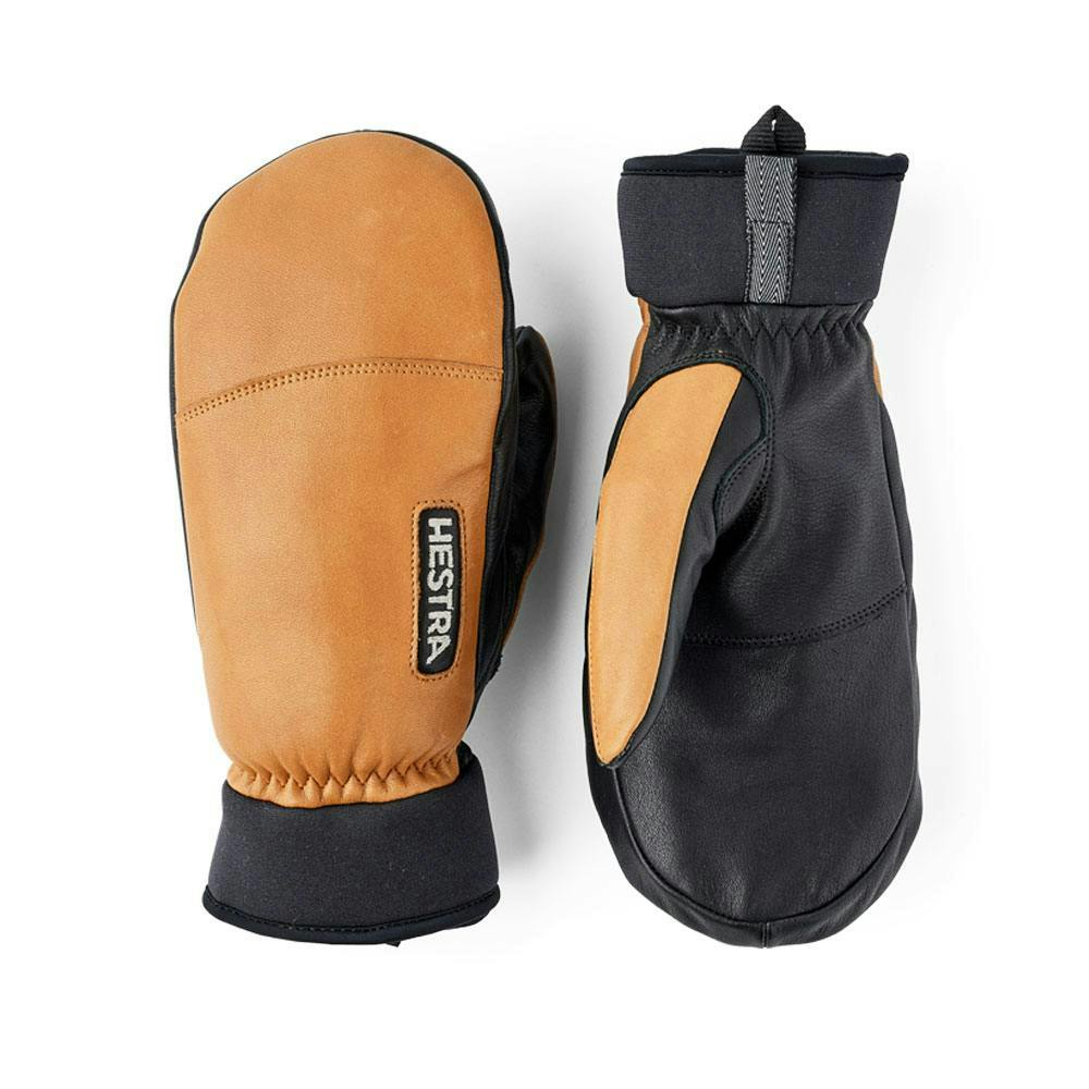 Hestra army leather wool terry mitt cork