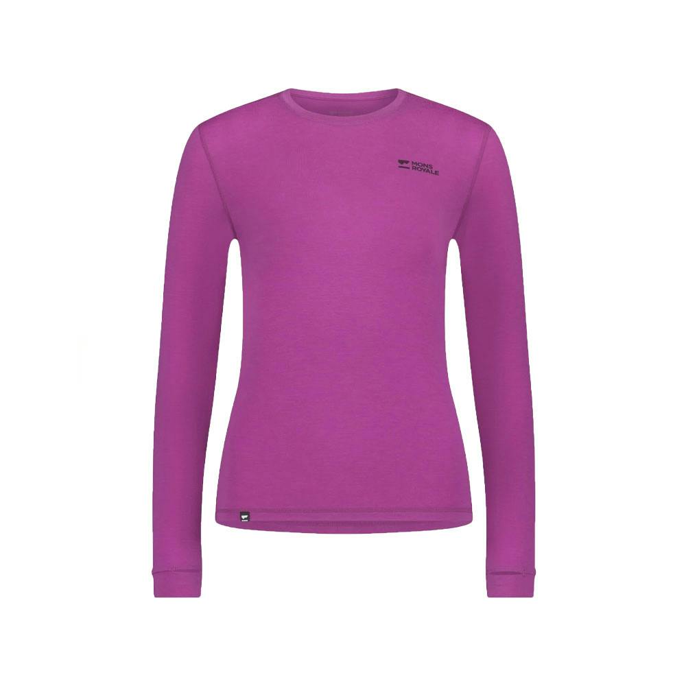 Mons royale w cascade ls purple bolt