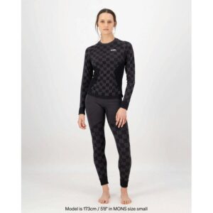 Mons royale w ascender legging forged iron/black