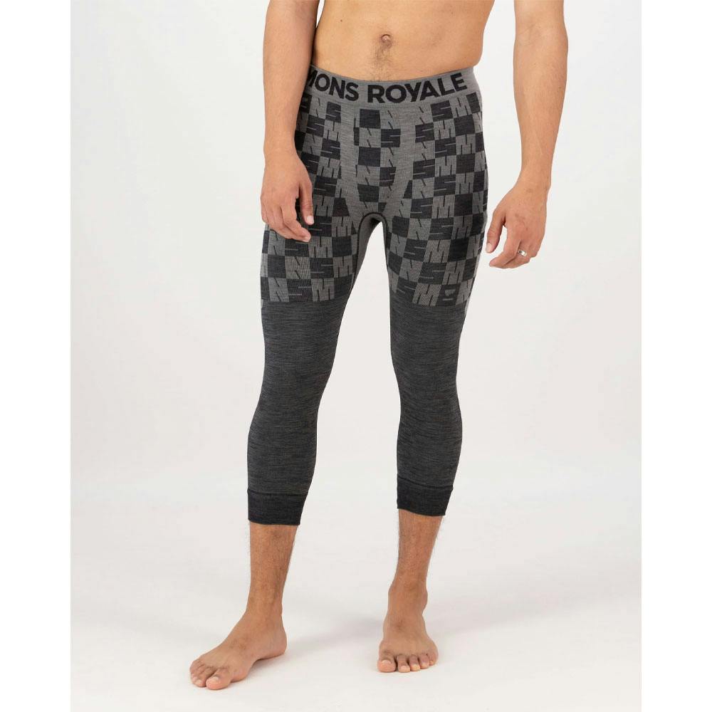 Mons royale ascender 3/4 legging dried sage/black