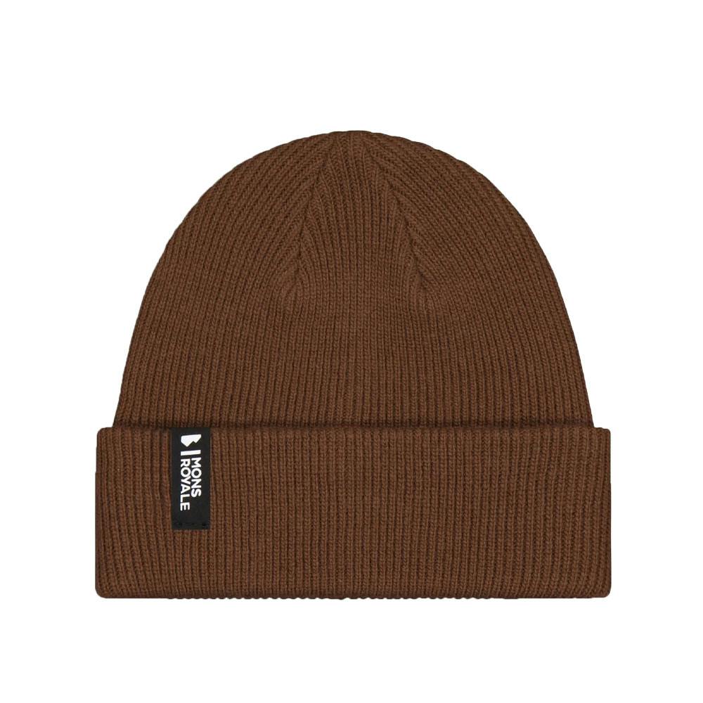 Mons royale chunky logger beanie bark
