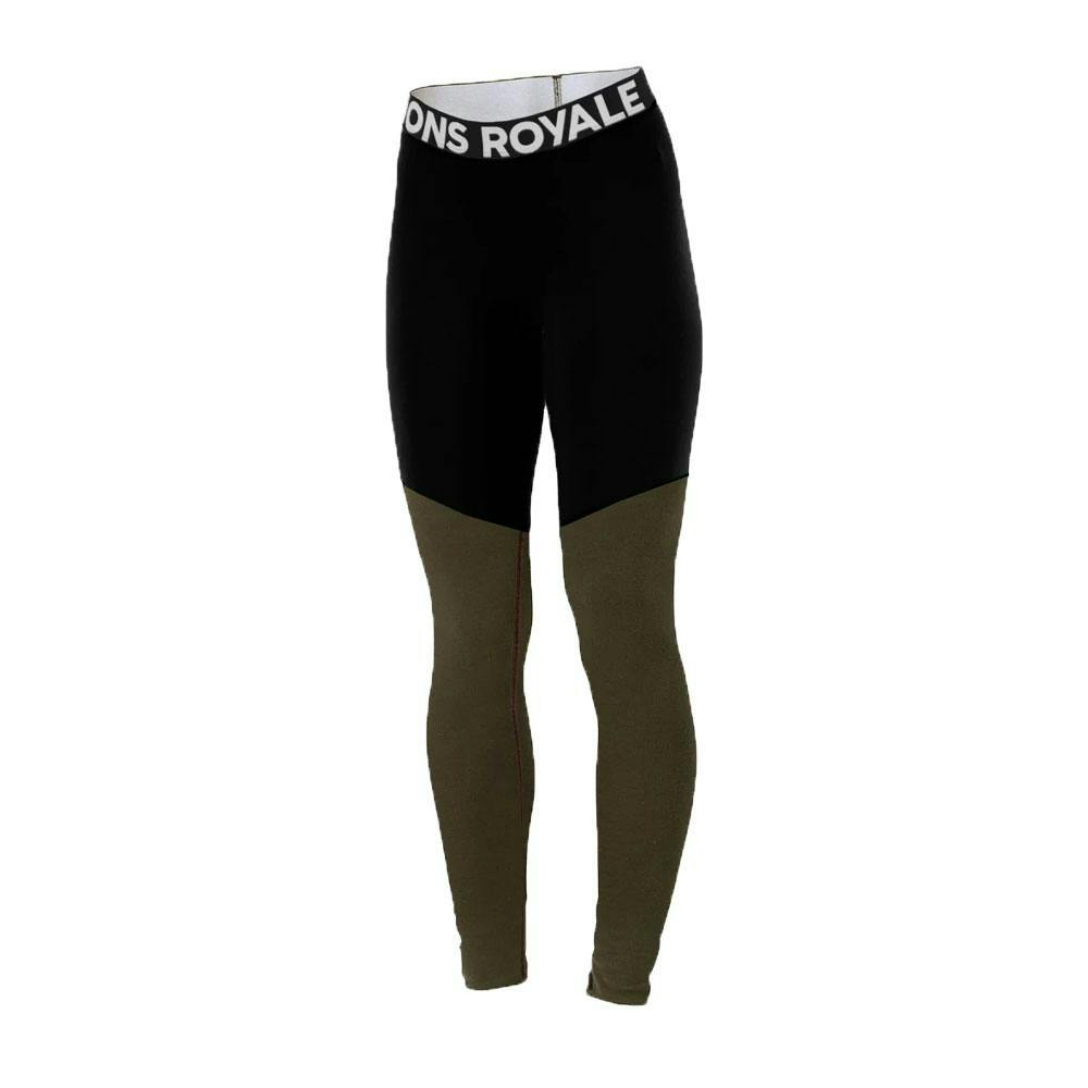 Mons royale w cascade legging dark olive