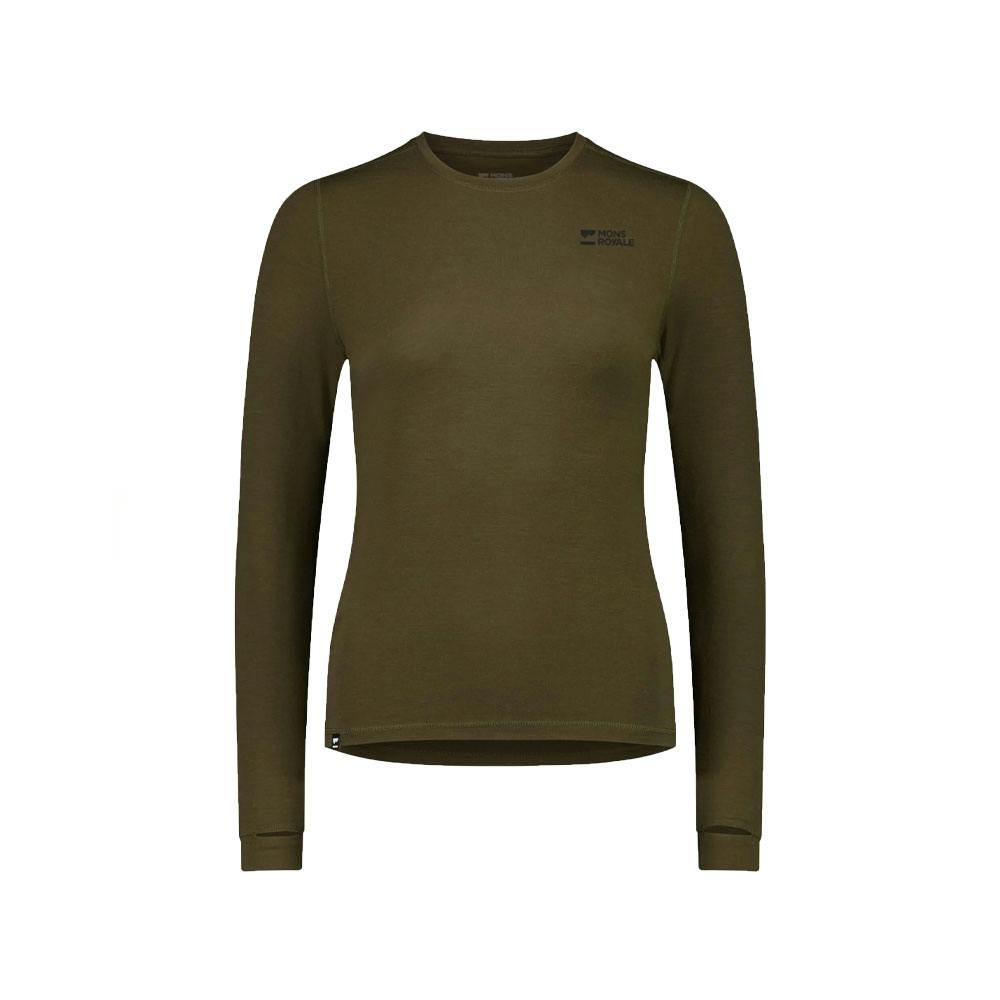 Mons royale w cascade ls dark olive