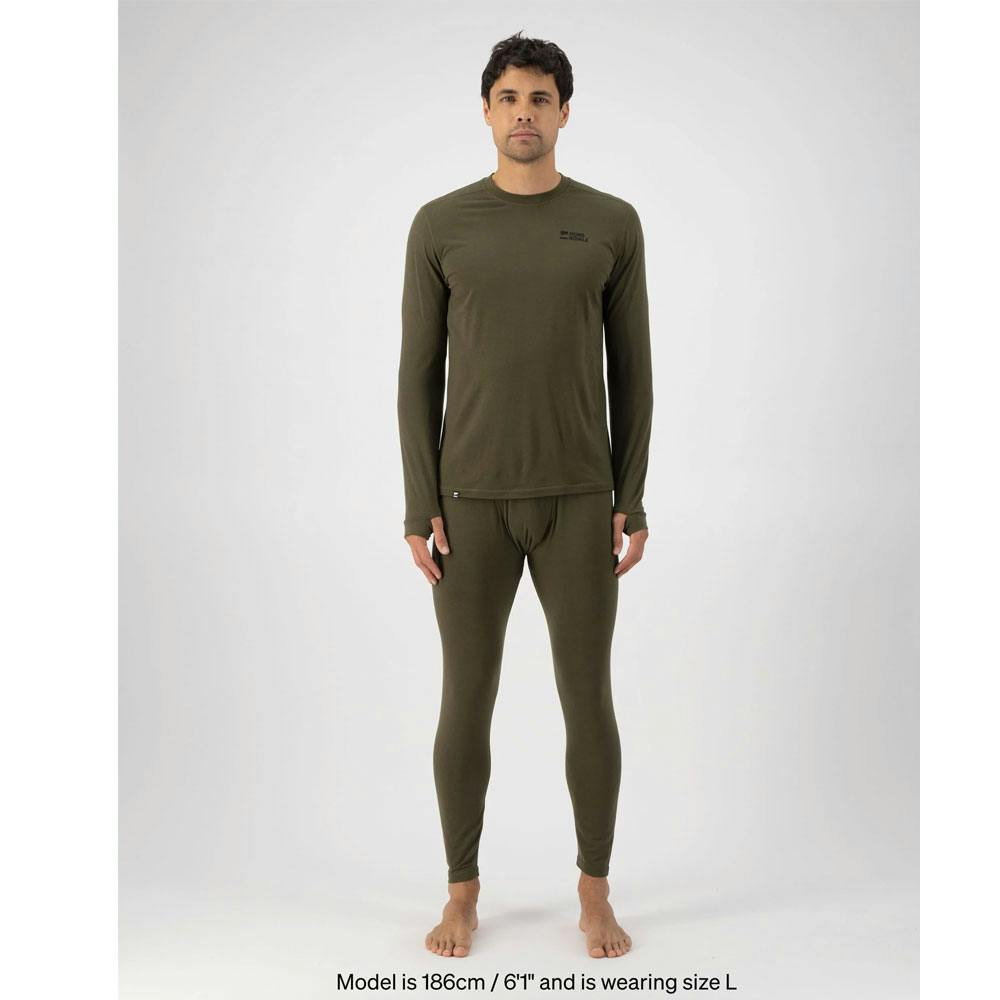 Mons royale cascade legging dark olive - Bild 2