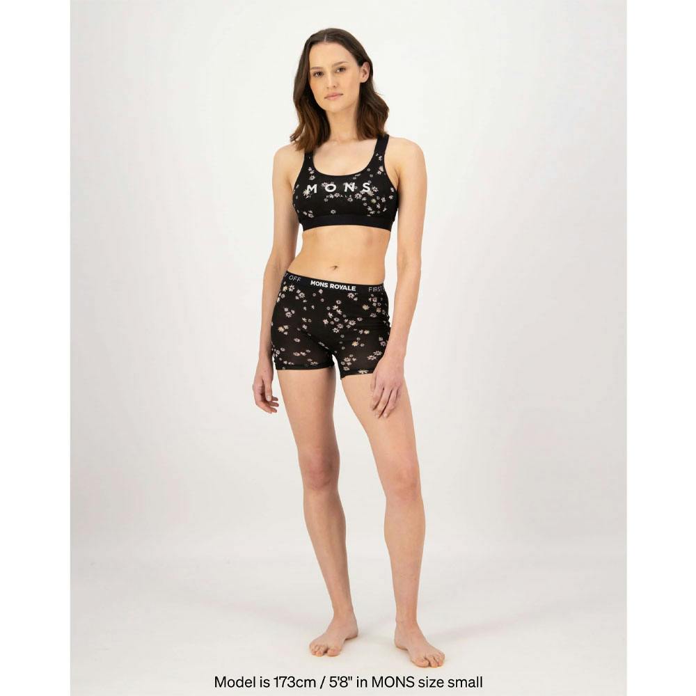 Mons royale w stella x-back bra black daisy - Bild 2