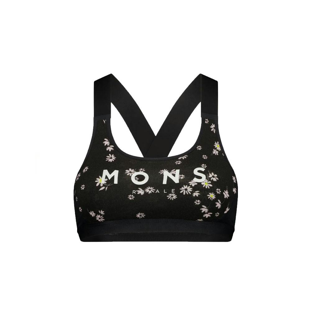 Mons royale w stella x-back bra black daisy