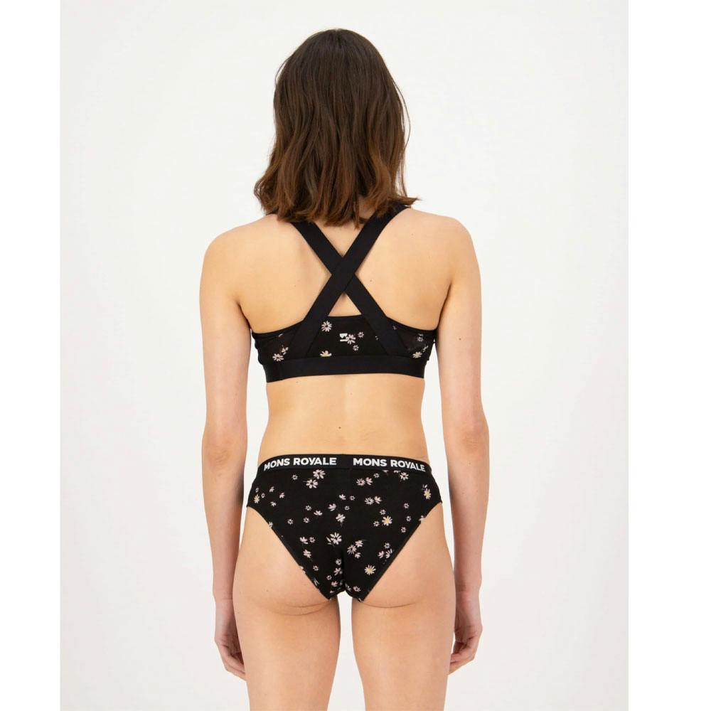 Mons royale w stella x-back bra black daisy - Bild 3
