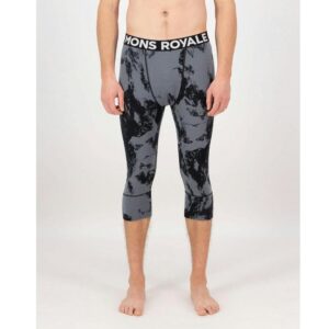 Mons royale cascade 3/4 legging mtn pixel grey
