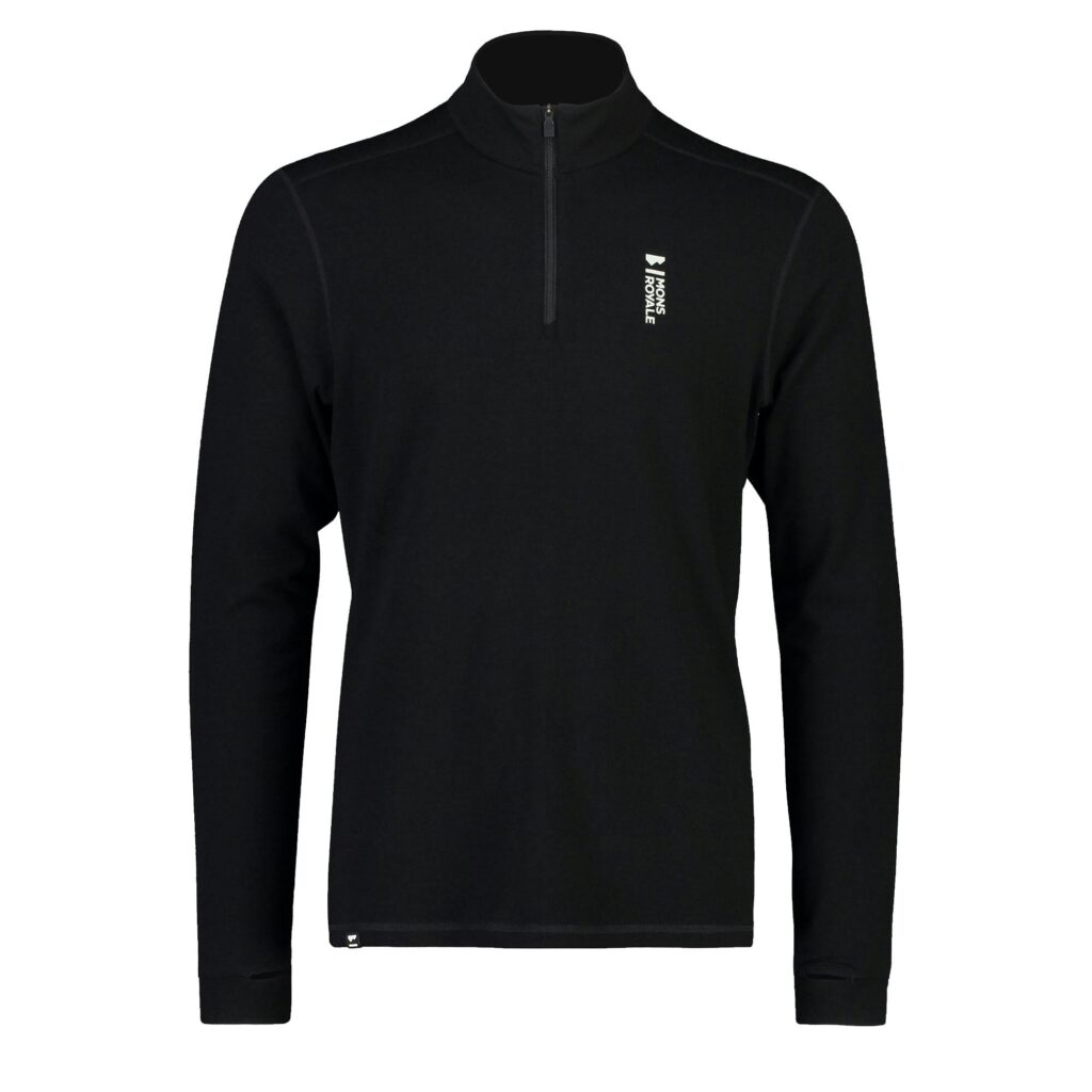 Mons royale cascade flex 1/4 zip black