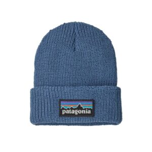 Patagonia baby logo beanie p-6 logo: barnacle blue, slutsåld