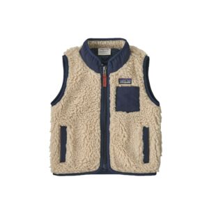Patagonia baby retro-x vest dark natural w/new navy