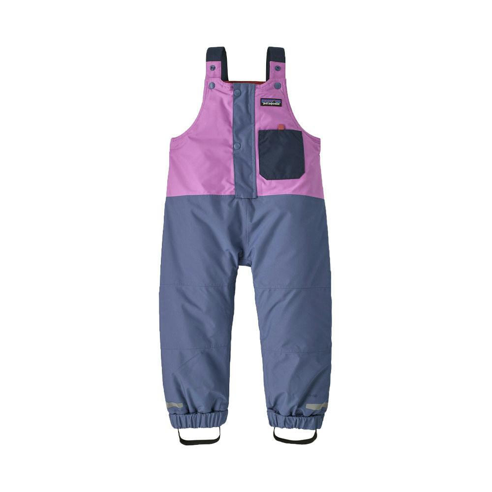 Patagonia baby snow pile bibs brisk purple