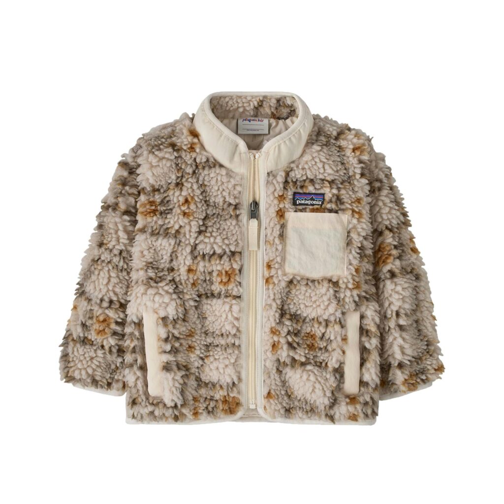 Patagonia baby retro-x jkt snowshoe hare: natural