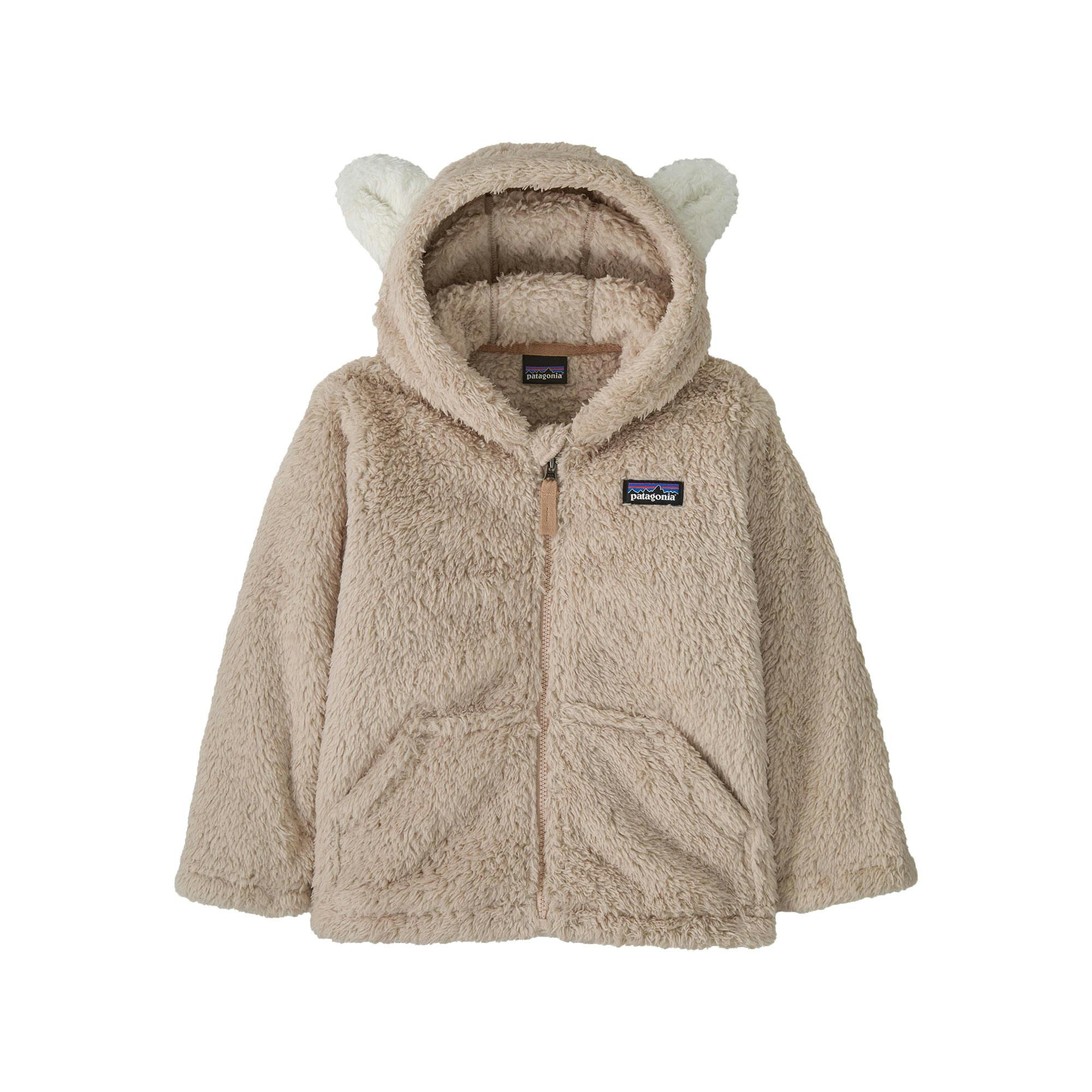Patagonia baby furry friends hoody shroom taupe
