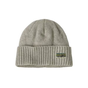 Patagonia brodeo beanie og legacy label: crisp grey