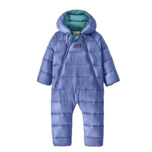 Patagonia infant hi-loft down sweater bunting diver blue