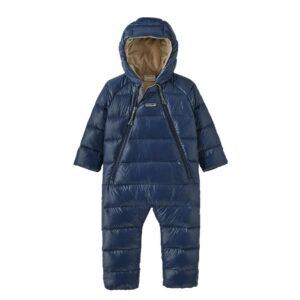 Patagonia infant hi-loft down sweater bunting new navy