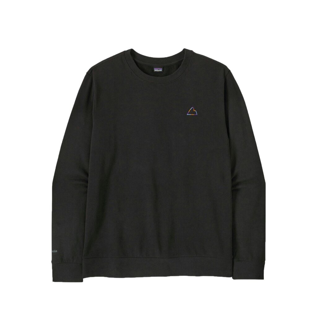 Patagonia m's fitz roy massif daily crew black