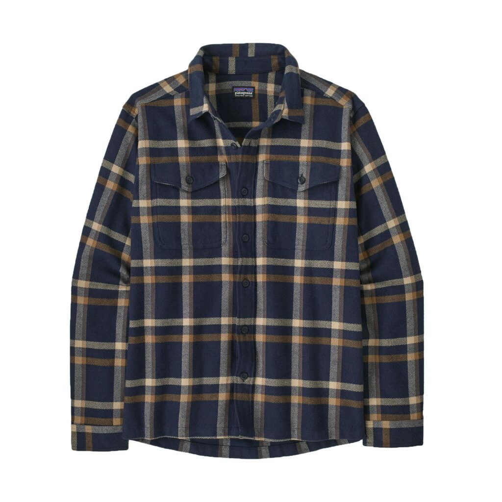 Patagonia m's fjord flannel shirt crossing: new navy