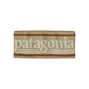 Patagonia powder town headband hut tripper logo: weathered stone