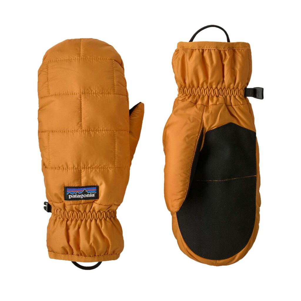 Patagonia nano puff mitts autumn orange