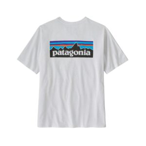 Patagonia m's p-6 logo responsibili-tee white, slutsåld