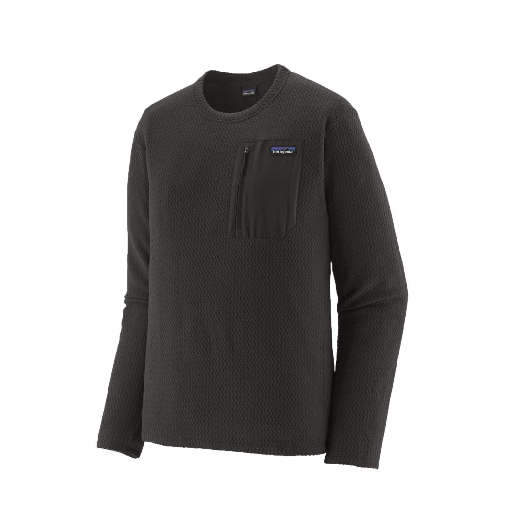 Patagonia m's r1 air crew black