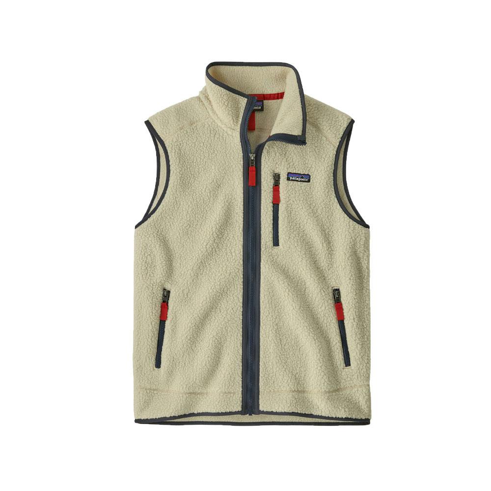 Patagonia m's retro pile vest pelican w/smolder blue