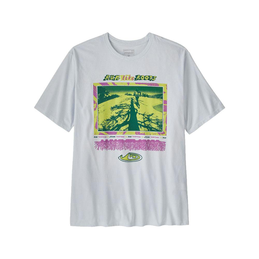 Patagonia m's run like roots responsibili-tee white