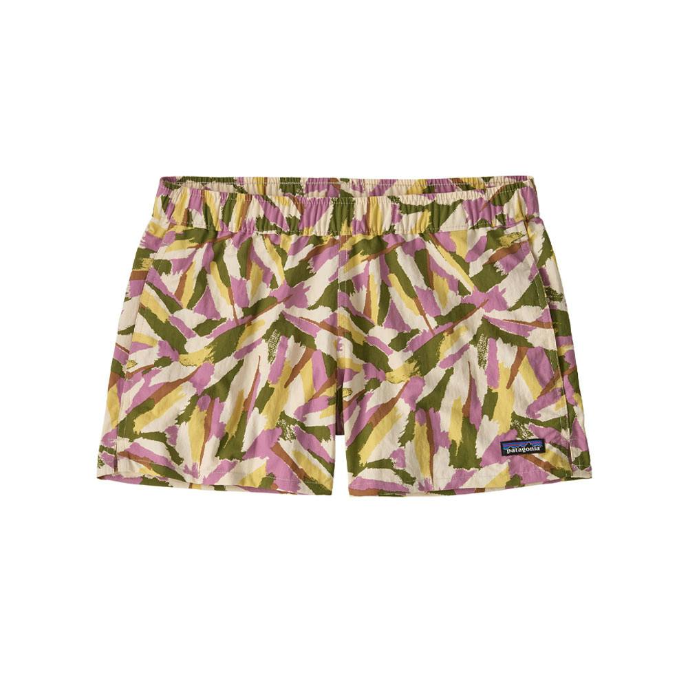 Patagonia w's barely baggies shorts - 2 1/2 in. small sunshine: natural