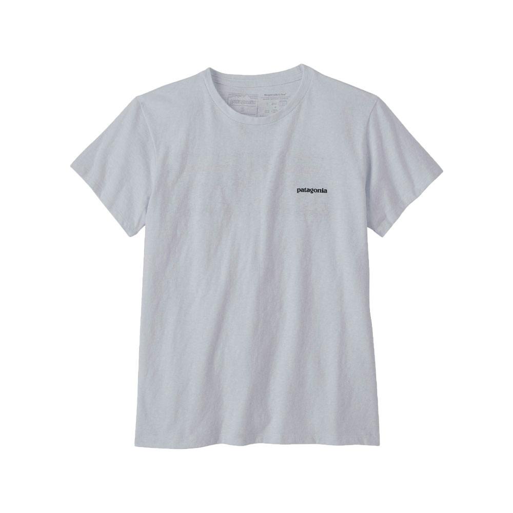 Patagonia w's p-6 logo responsibili-tee white
