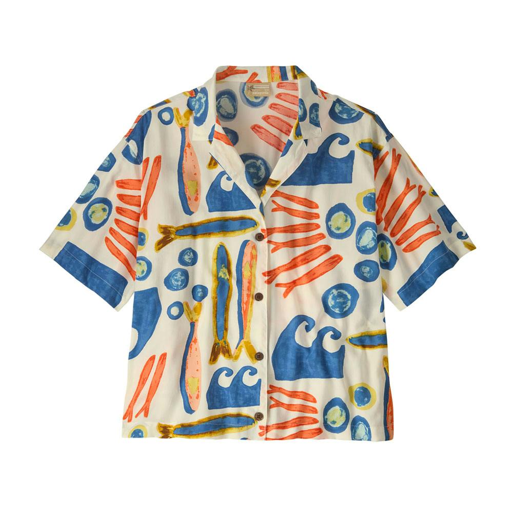 Patagonia w's tidal threads shirt sardines: natural