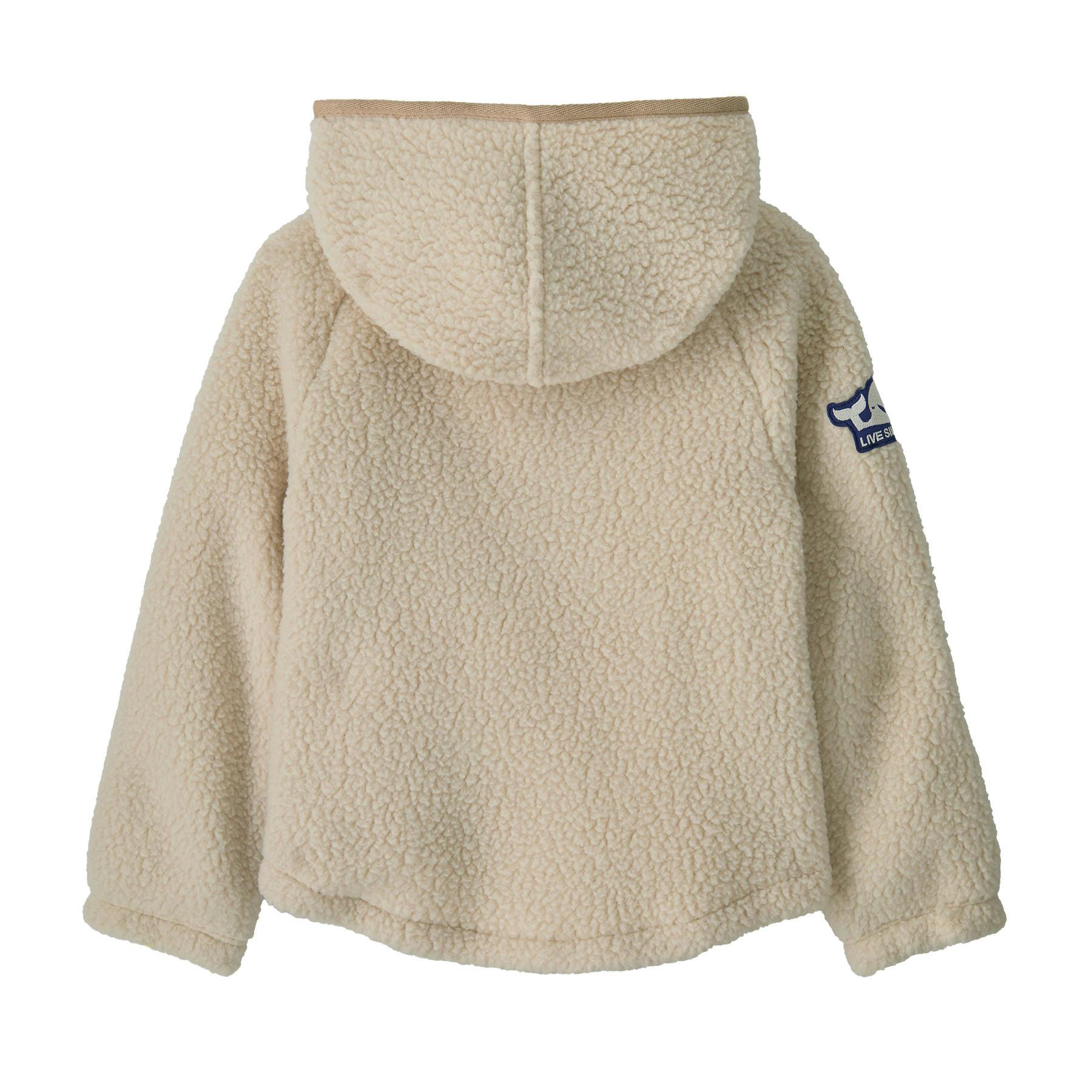 Patagonia baby retro pile jkt live simply whale patch: dark natural - Bild 2