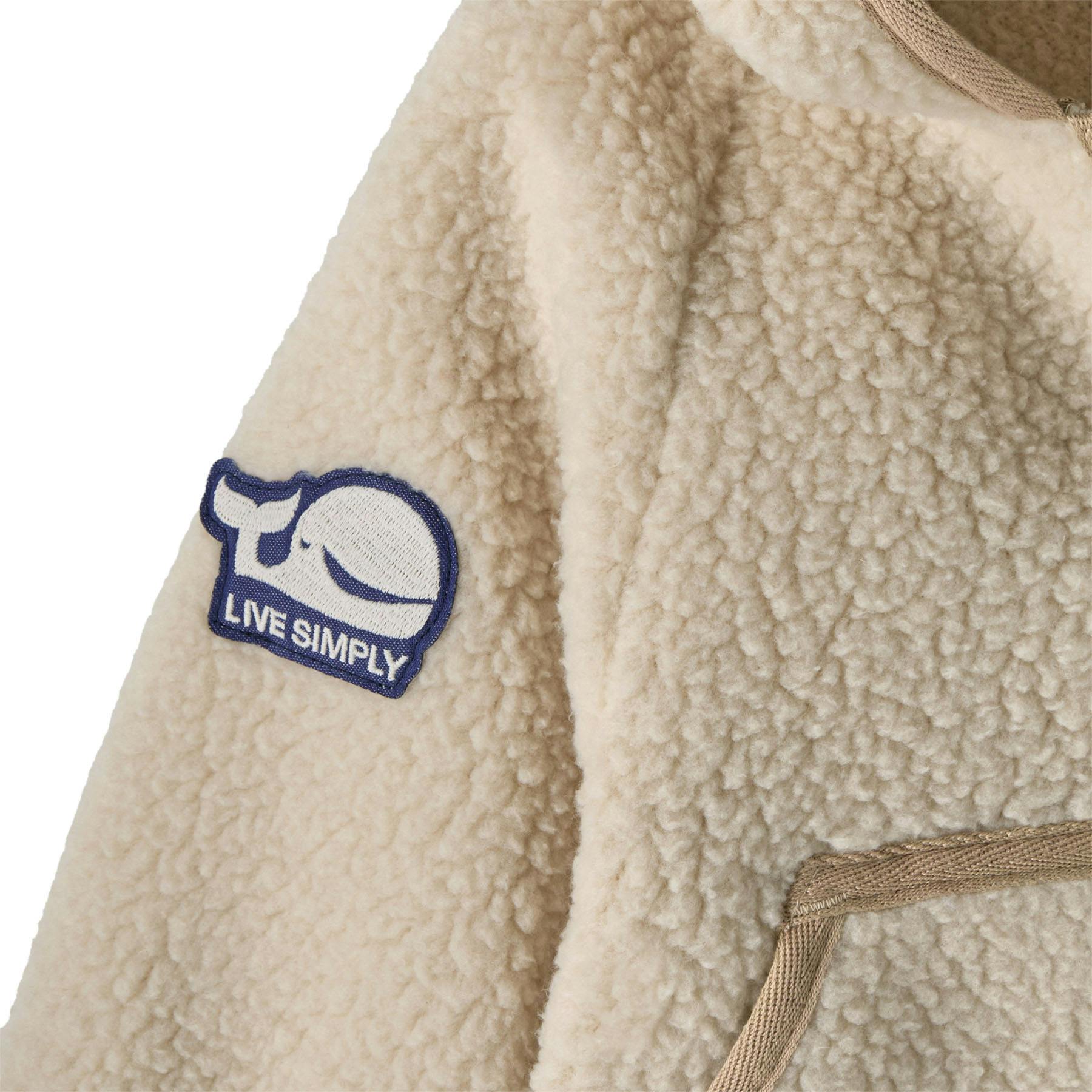 Patagonia baby retro pile jkt live simply whale patch: dark natural - Bild 3