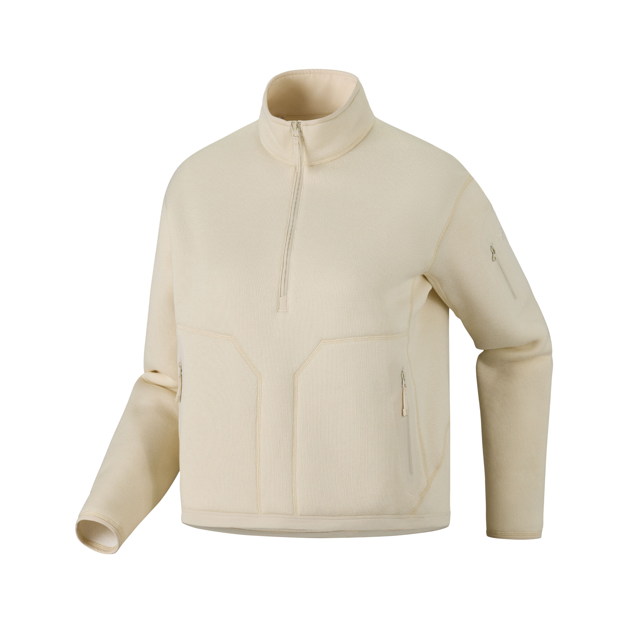 Arc'teryx covert 1/2 zip w arc silk hthr/salt