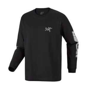 Arc'teryx kragg cotton dream state ls m black/white, slutsåld