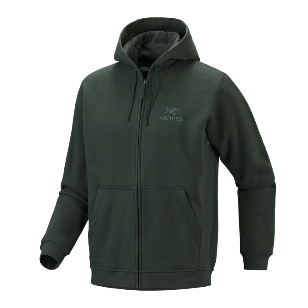 Arc'teryx emblem fleece full-zip hoody m dark jade